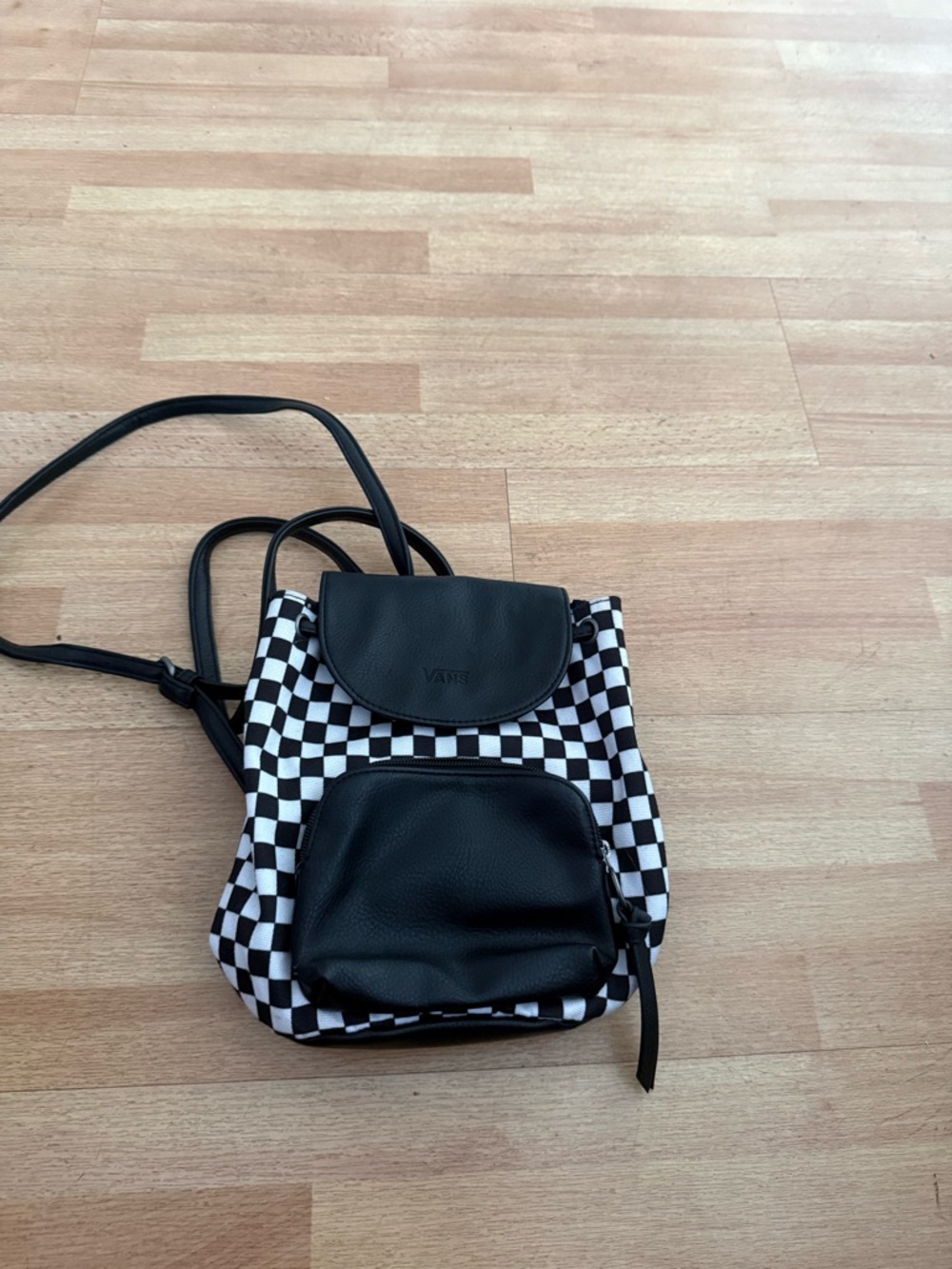 Vans Black & White Checkerboard Mini Backpack - Picture 4 of 8